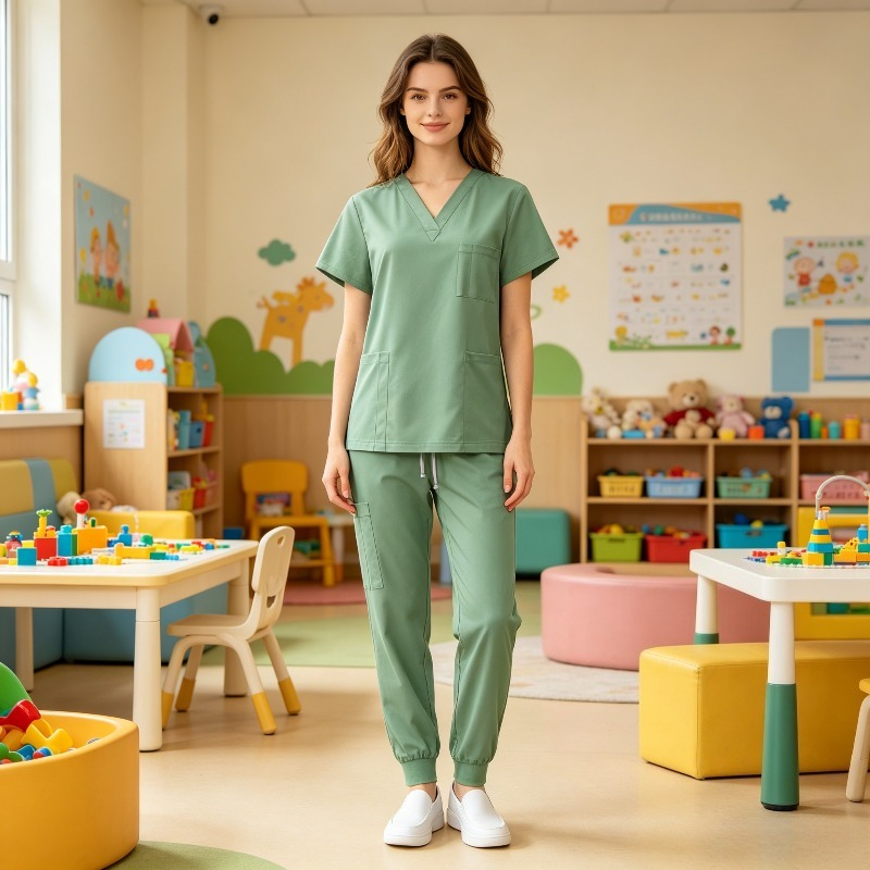 Medical Lab Gown - Unisex Hand Washing Clothes, Short Sleeved