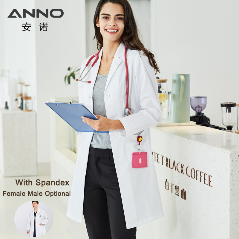Medical Lab Gown - ANNO Long Sleeve Lab Uniforms With