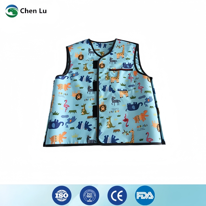 Xlab Medical - 0.5mmpb Kids Short Lead Vest Velcro