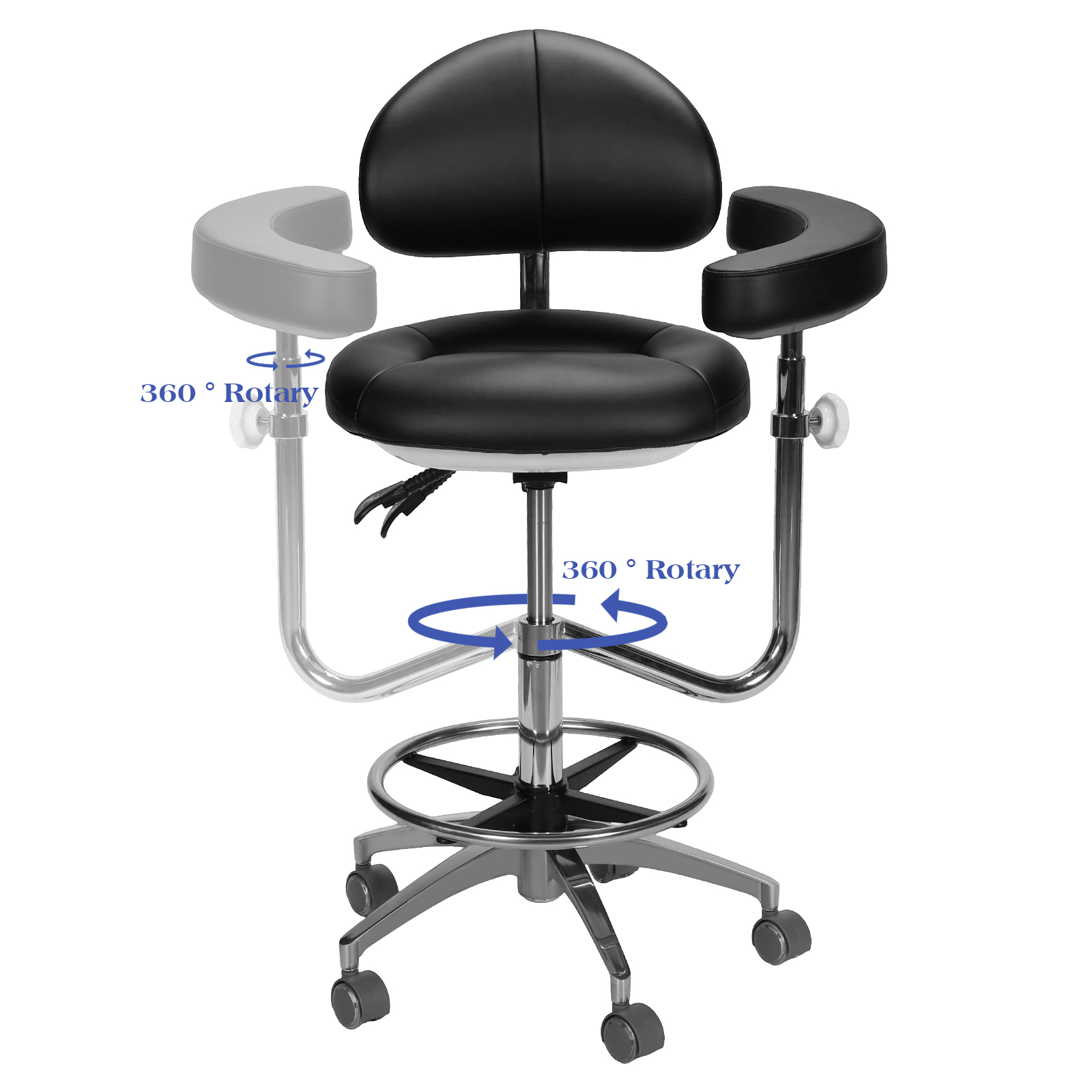 Xlab Medical - Dental Chair Ergonomic Doctor Stool Height