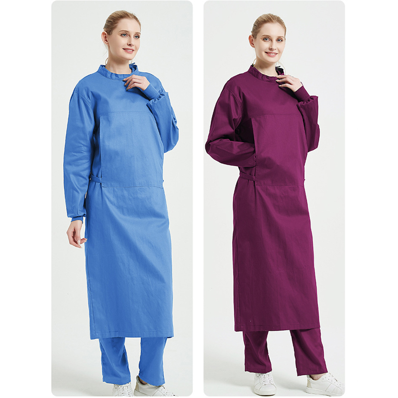 Surgical Gowns Cotton Operatin - Medical Lab Gown ulasan dan harga