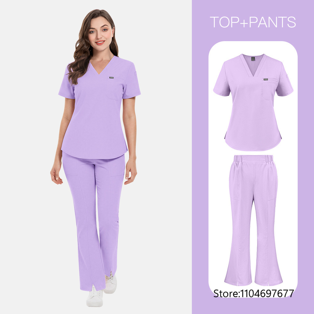 Women Beauty Salon Wokrwear Me - Medical Lab Gown ulasan dan harga
