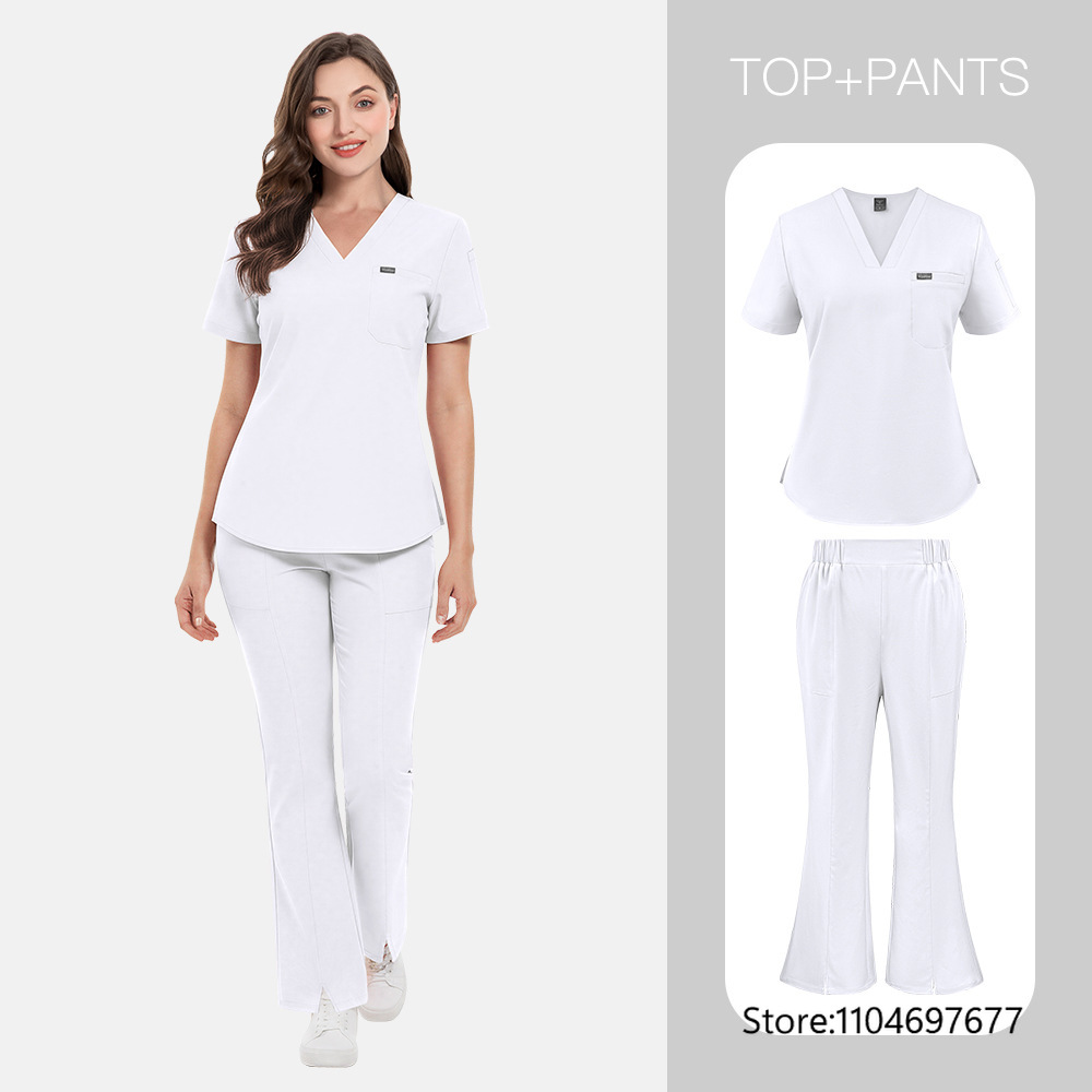Women Beauty Salon Wokrwear Me - Medical Lab Gown ulasan dan harga