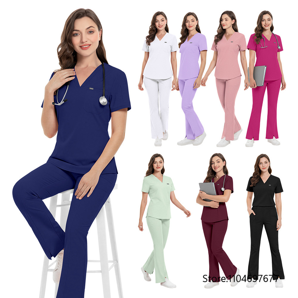 Women Beauty Salon Wokrwear Me - Medical Lab Gown ulasan dan harga