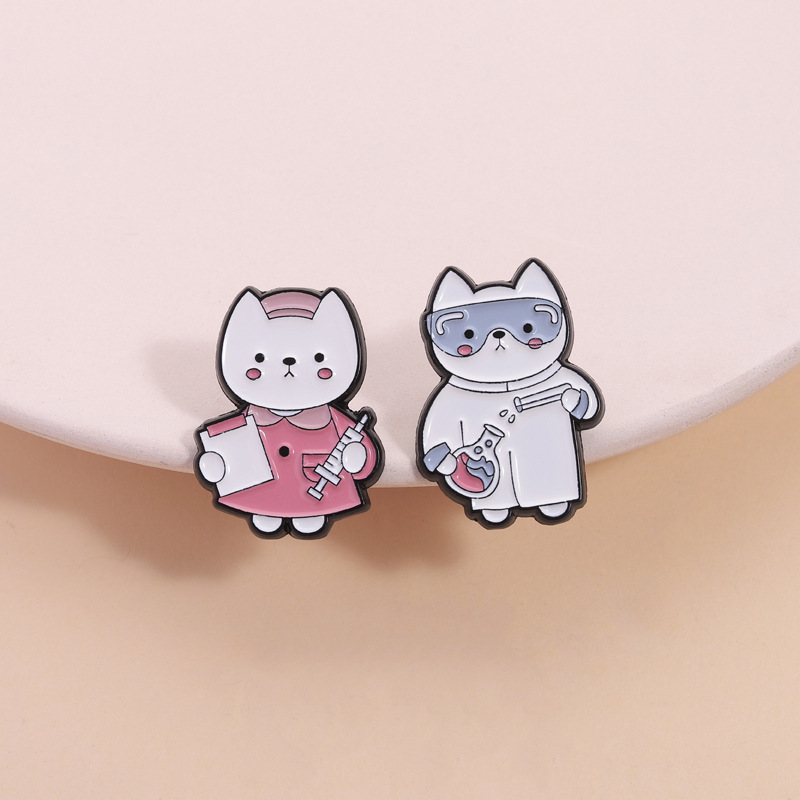 2pcs Cute Cartoon Medical Cat  - Medical Lab Gifts ulasan dan harga