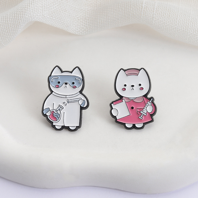 2pcs Cute Cartoon Medical Cat  - Medical Lab Gifts ulasan dan harga