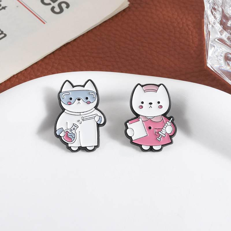 2pcs Cute Cartoon Medical Cat  - Medical Lab Gifts ulasan dan harga