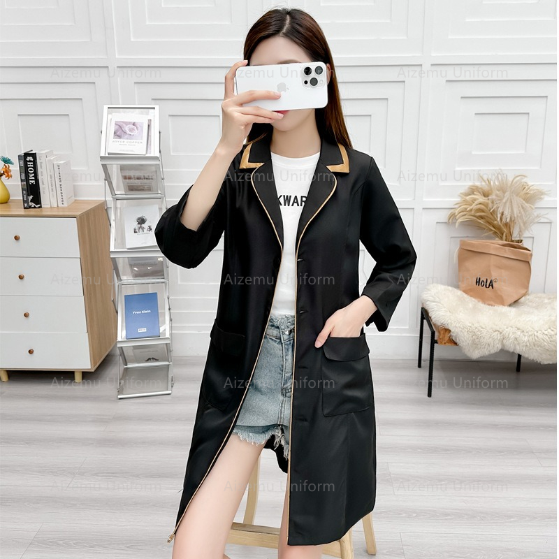 black beauty uniform with beau - Medical Lab Gown ulasan dan harga
