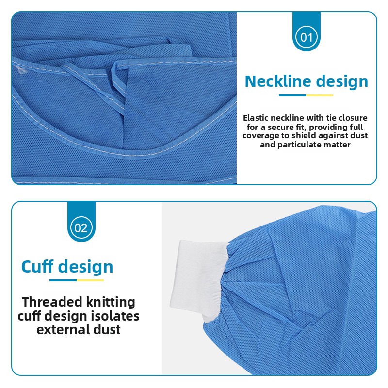 10 pieces of sterile disposabl - Medical Lab Gown ulasan dan harga