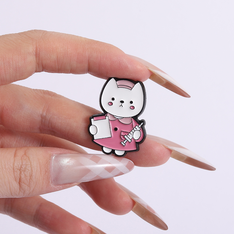 Nurse Lab Cats Enamel Pins Cus - Medical Lab Gifts ulasan dan harga
