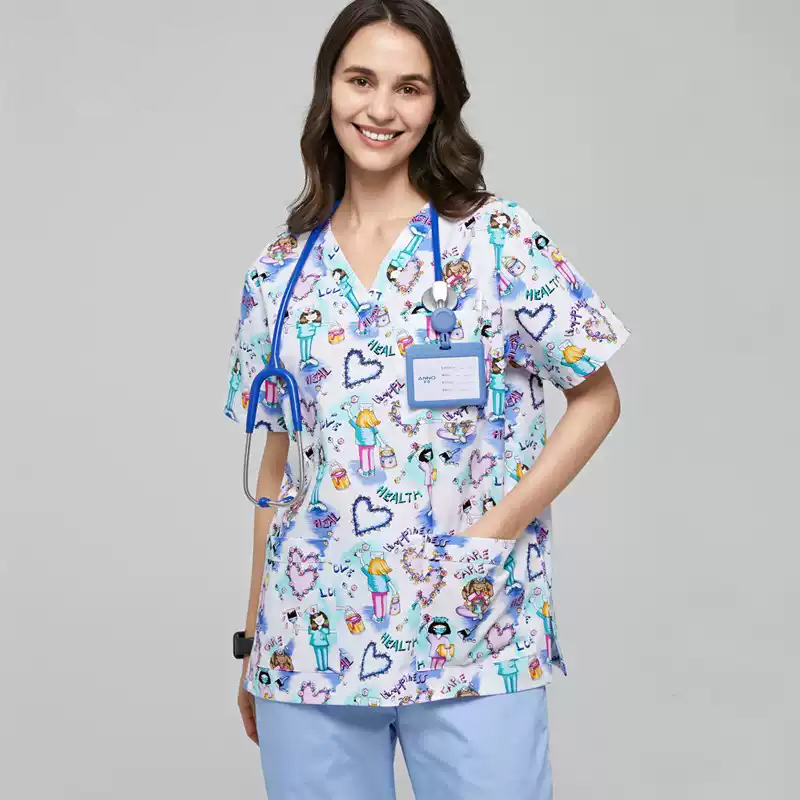 Scrubs Nursing Workwear Women  - Medical Lab Gown ulasan dan harga